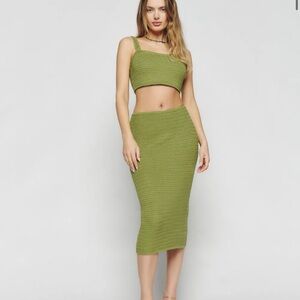Reformation Max Open Knit Two Piece Set